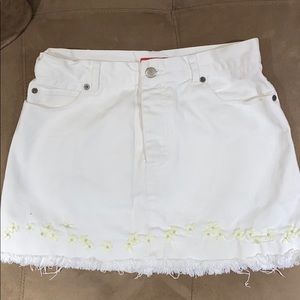 ESPRIT  white jean mini skirt 5/6